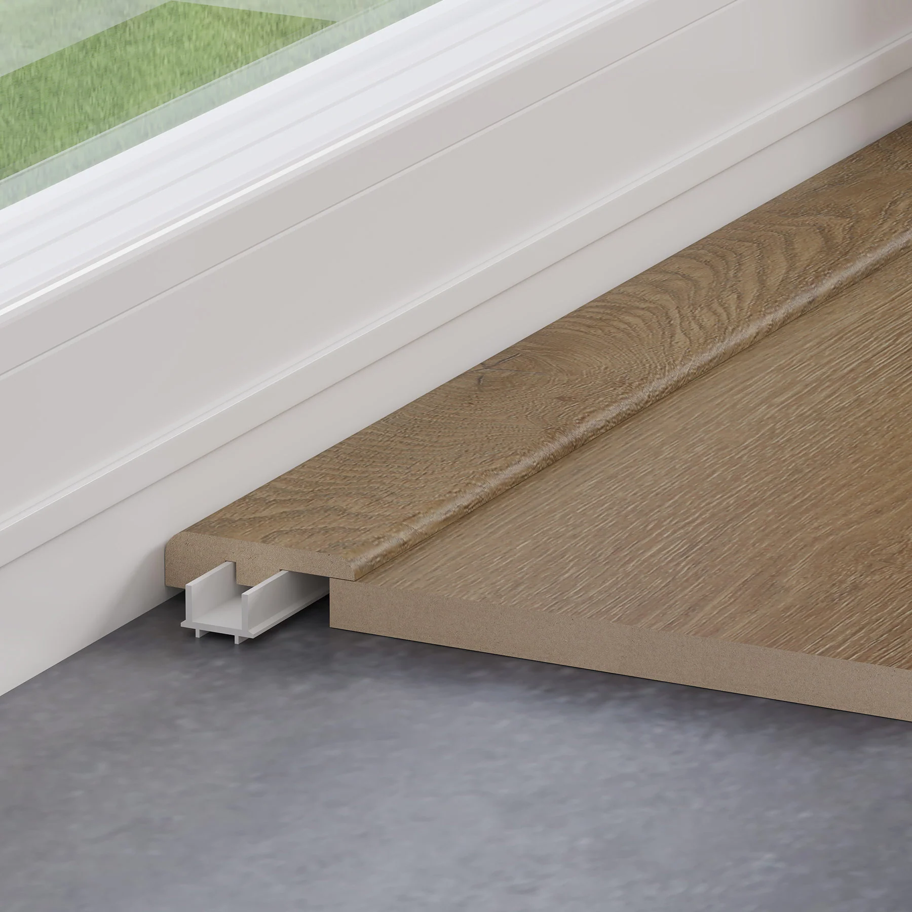 Fumed Oak 1.2m End Profile - Image 2