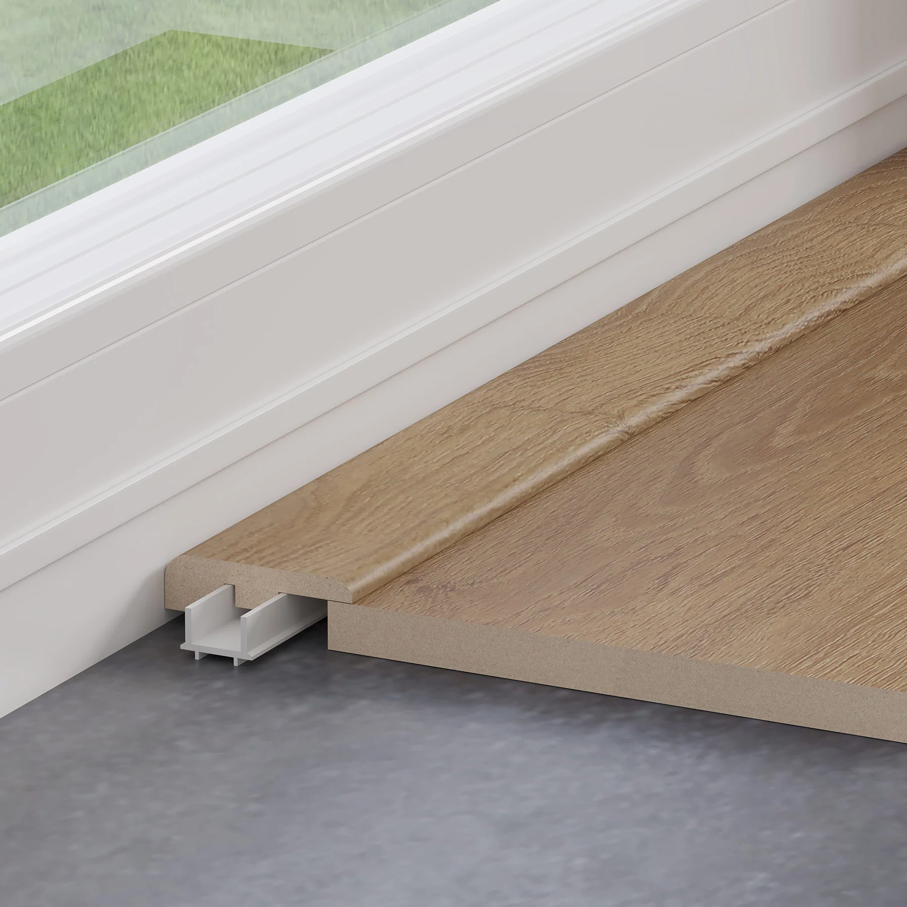 Rich Toffee Oak 1.2m End Profile - Image 2