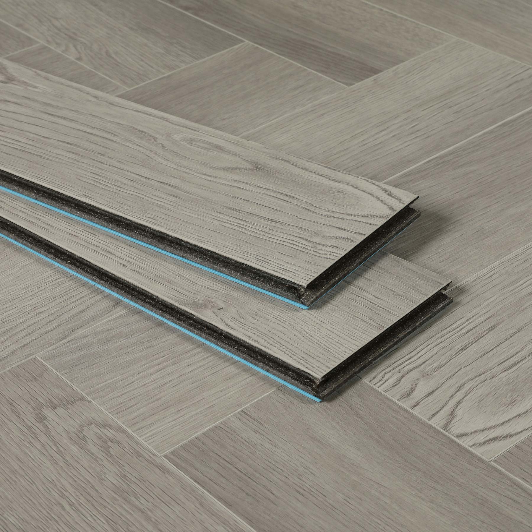 Sample: Warm Pewter 14mm Herringbone